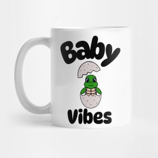 Baby Vibes Sea Turtle  - Funny Turtle Quotes Mug